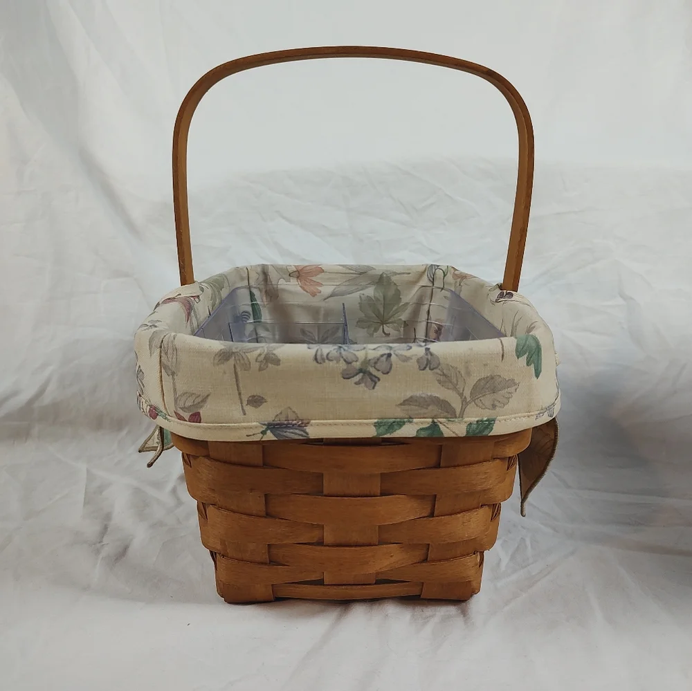 Longaberger 1992 Spring Basket Botanical Fields Liner Divided Plastic Protector - Picture 4 of 12